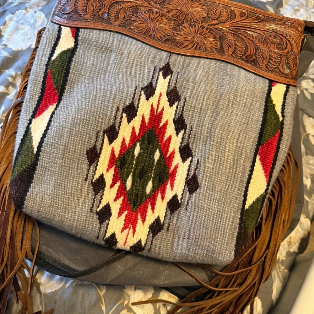 American Darling Multicolor Fringe Crossbody Bag